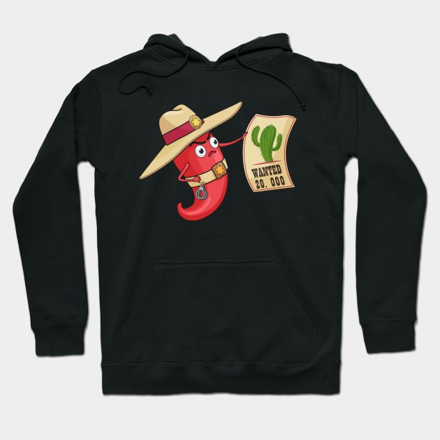 Chili pepper sheriff Hoodie by zinclizard